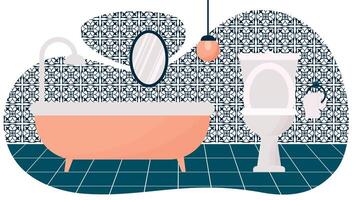 salle de bains intérieur illustration vecteur