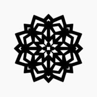 islamique géométrique. abstrait mandala. ethnique décoratif élément. Islam, arabe, Indien, et ottoman motifs vecteur