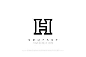 lettre sh ou hs logo conception vecteur