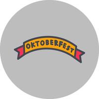 icône de vecteur de bannière oktoberfest