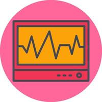 ecg vecteur icône