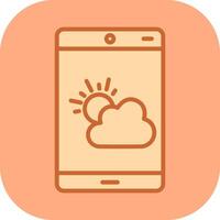 icône de vecteur d'application météo