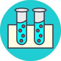icône de vecteur de tube à essai