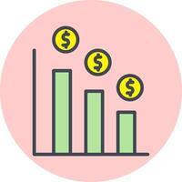 icône de vecteur de profit