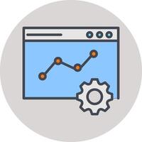 icône de vecteur d'optimisation web