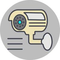 icône de vecteur de vidéosurveillance