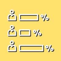 icône de vecteur de résultat de vote