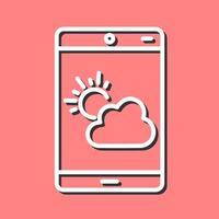 icône de vecteur d'application météo