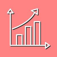 icône de vecteur de statistiques en hausse