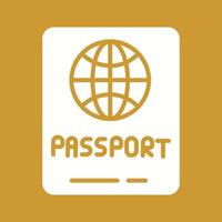 icône de vecteur de passeport