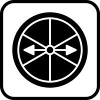 roulette avec icône vecteur flèche