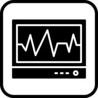 ecg vecteur icône