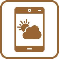 icône de vecteur d'application météo