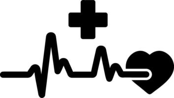 icône de vecteur de crise cardiaque