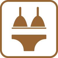 icône de vecteur de bikini