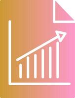 icône de vecteur graphique de rapport