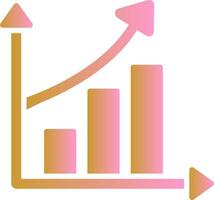 icône de vecteur de statistiques en hausse