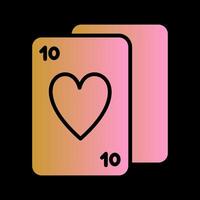 jeu de cartes vecteur icône