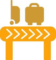 icône de vecteur de carrousel de bagages