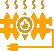 icône de vecteur de radiateur de chaleur