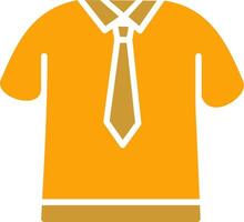 icône de vecteur chemise et cravate