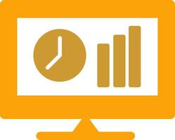 icône de vecteur de statistiques en ligne