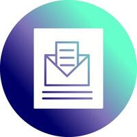 courrier ouvert vecteur icône