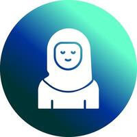 icône de vecteur de femme islamique