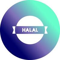 icône de vecteur autocollant halal