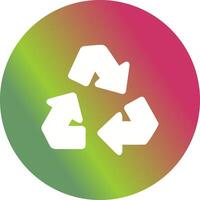 recycler l'icône de vecteur de flèche