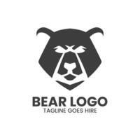 modèle de logo ours vecteur