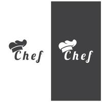 chef logo chef chapeau cuisine et restauration logo vektor conception vecteur