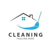 nettoyage logo nettoyage maison logo nettoyage fenêtre logo vecteur conception