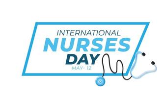 international infirmières journée. arrière-plan, bannière, carte, affiche, modèle. vecteur illustration.
