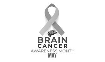 cerveau cancer conscience mois. arrière-plan, bannière, carte, affiche, modèle. vecteur illustration.