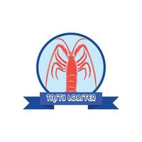 Homard logo conception modèle vecteur