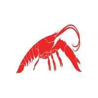 Homard logo conception modèle vecteur