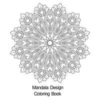 mandala art conception coloration livre vecteur fichier