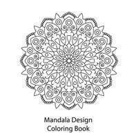 mandala beauté ornement coloration livre vecteur fichier