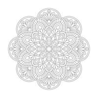 figure mandala conception pour coloration livre page, vecteur