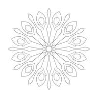 mandala facile conception floral coloration livre page vecteur fichier