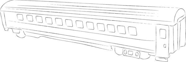 Facile wagon dessin vecteur