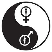ying Yang symbole. vecteur
