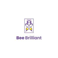 création de logo d'abeille vecteur