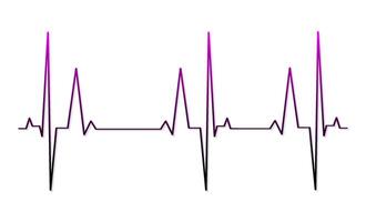 ecg cœur battre ligne icône symbole, cœur battre impulsion hôpital logo signe. vecteur. vecteur