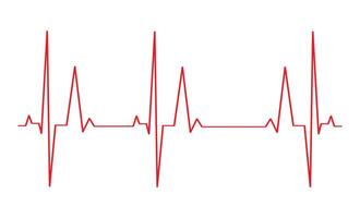 ecg cœur battre ligne icône symbole, cœur battre impulsion hôpital logo signe. vecteur. vecteur