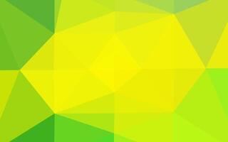 motif de triangle flou vectoriel vert clair et jaune.