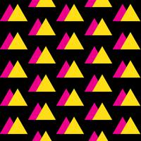 Transparente motif abstrait vintage avec des triangles dans le style des années 80