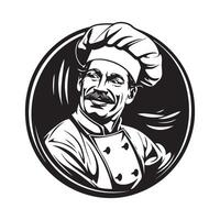 cuisiner, chef vecteur logo. illustration