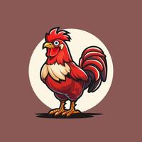 poulet coq vecteur illustration